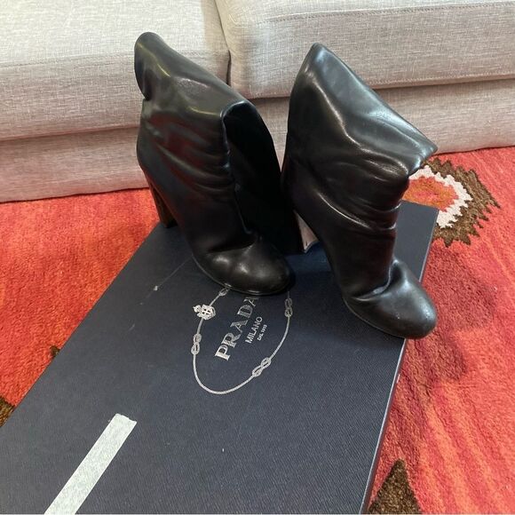 Authentic Prada Leather High Boots Size 39 - Picture 8 of 12